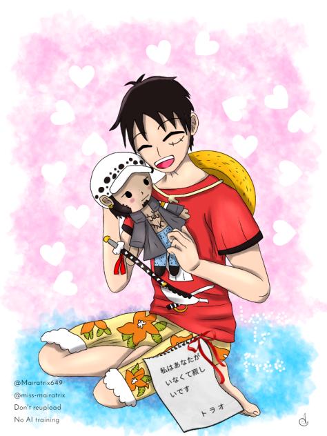Luffy with Law doll