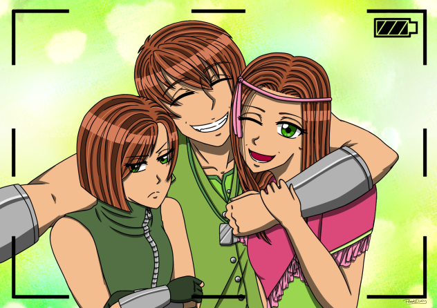 A Brother and his Sisters [Speedpaint]