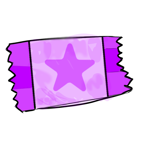 星型キャンディ（ブドウ味）