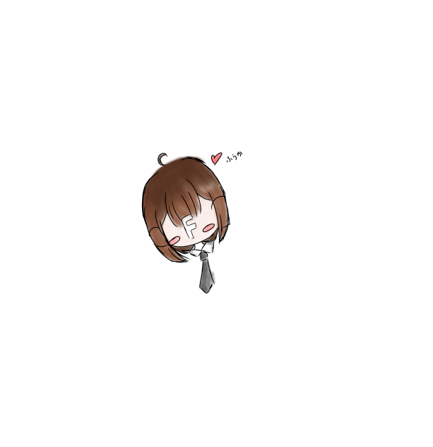 (オリキャラ) ふうかちゃん  フリーアイコン