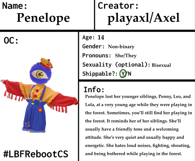 Penelope for LBF reboot!