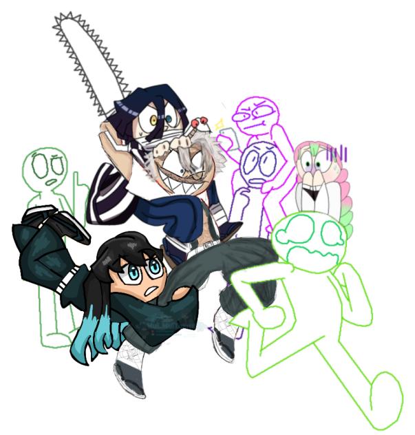 Demon slayer Hashira collab 🩵🤍