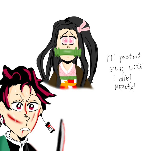 tanjiro and nezuko fanart
