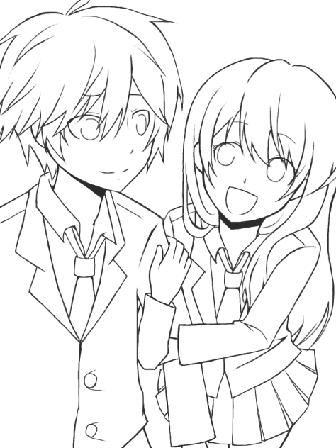 ずっと前から好きでした 線画3