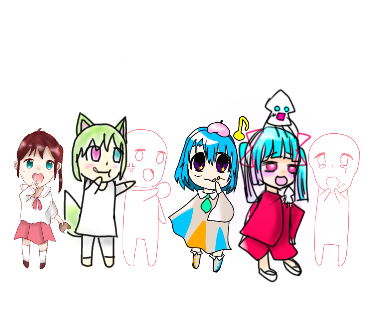 オリキャラ達のおやつターイム☆繋げてェ