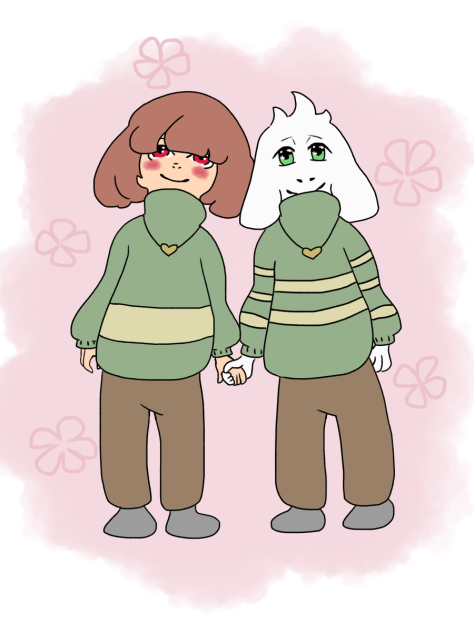 Chara and Asriel - ibisPaint