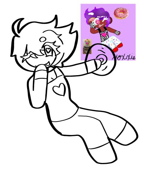 DJ ZEBRA SPRINKLES COOKIE - OUTLINE