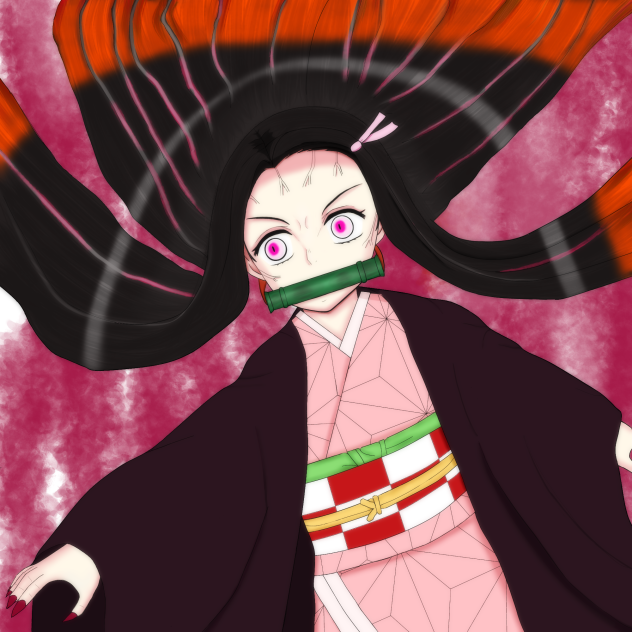 竈門禰豆子手直ししてみた。