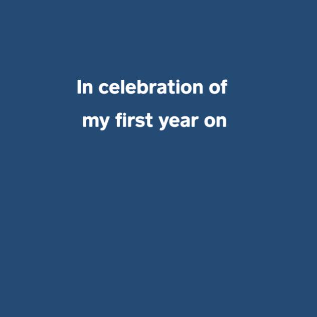 First year on here