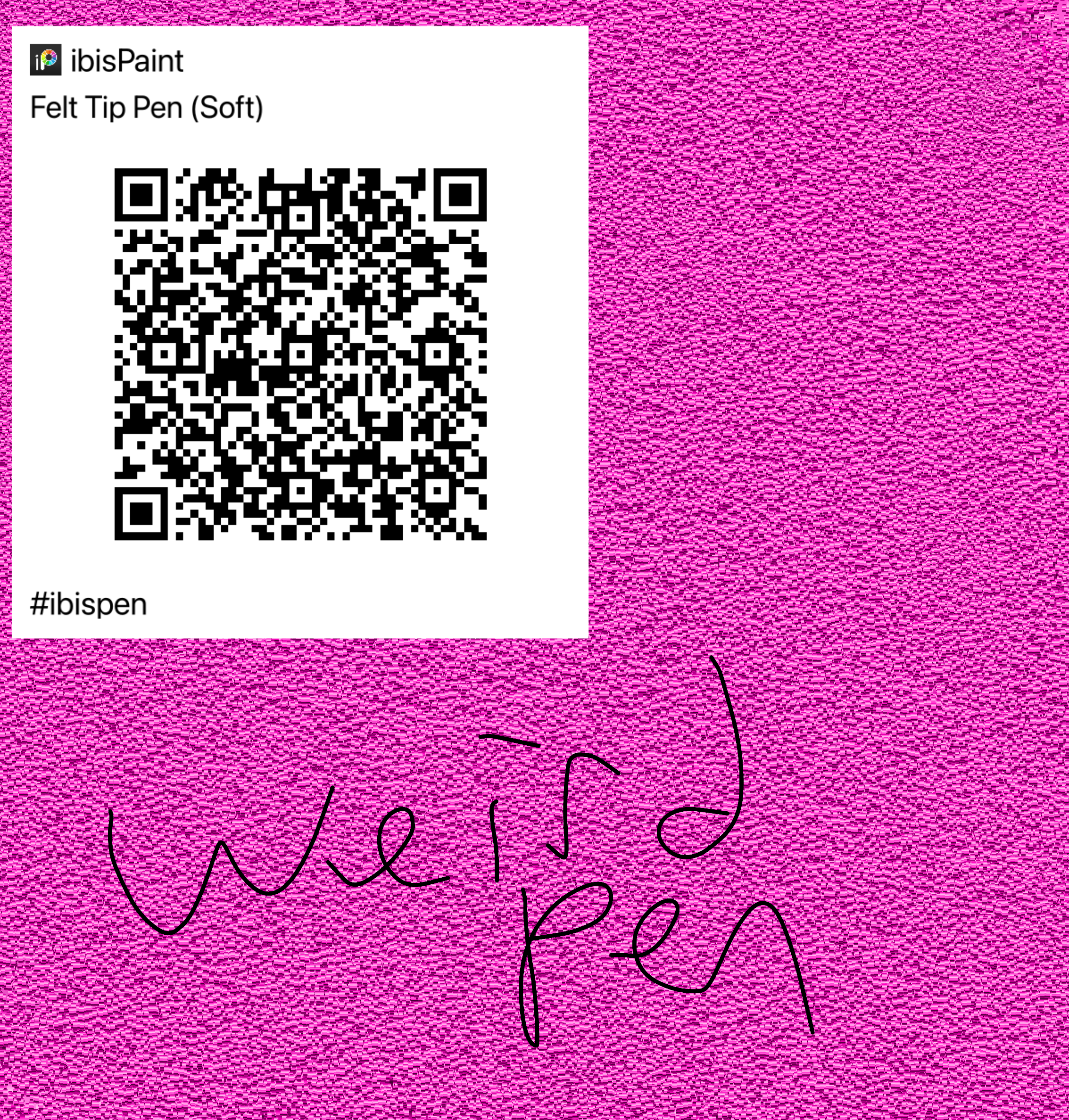 Weird glitch pen - ibisPaint