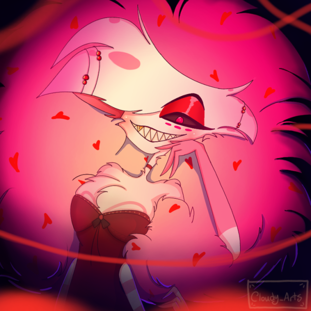 Angel Dust Redraw - Hazbin Hotel