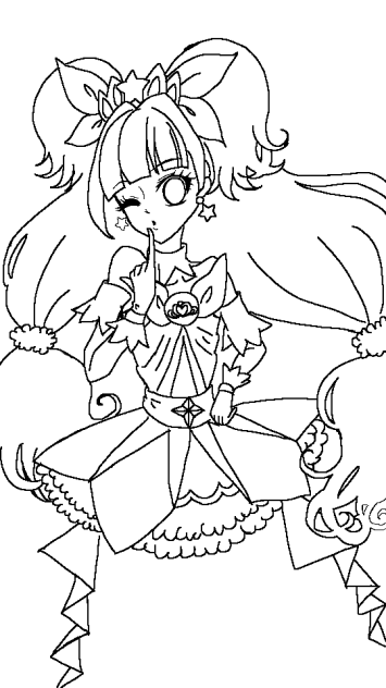 キュアトゥインクル 線画 Ibispaint