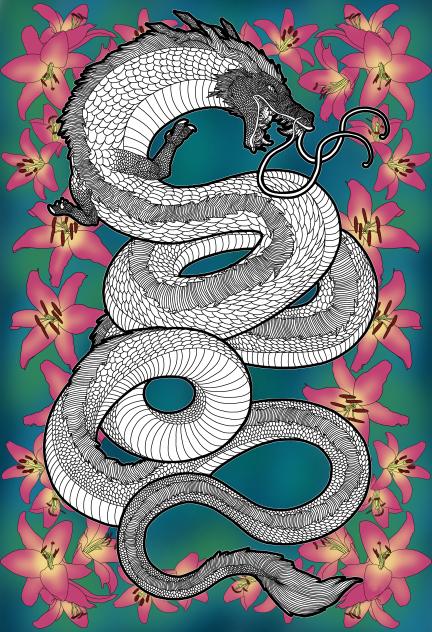 Lung Dragon Poster