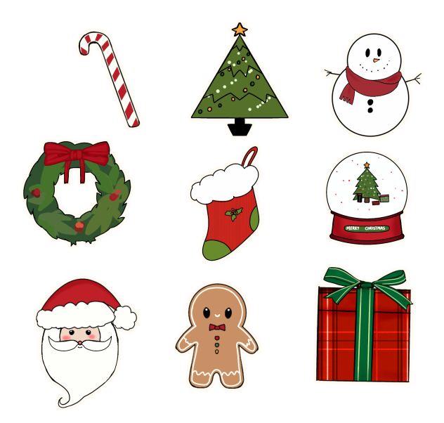 Christmas stickers