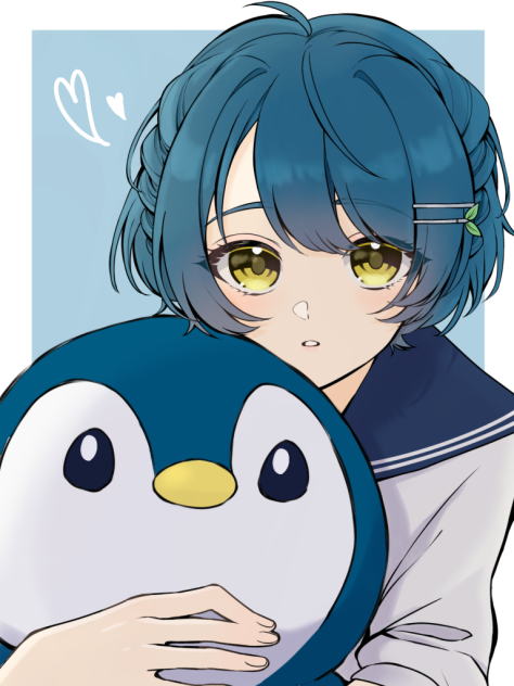 フリー線画塗ってみました。