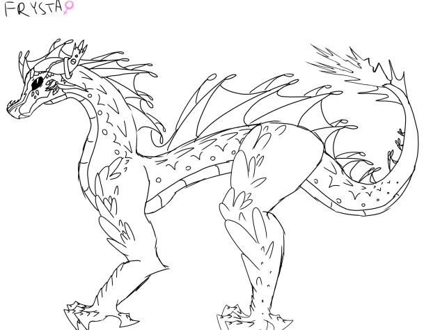 Frysta - IceWing x LeafWing oc! WIP2