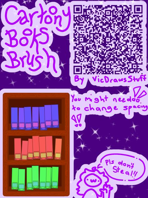 📚Cartoony books brush! 📖 - ibisPaint