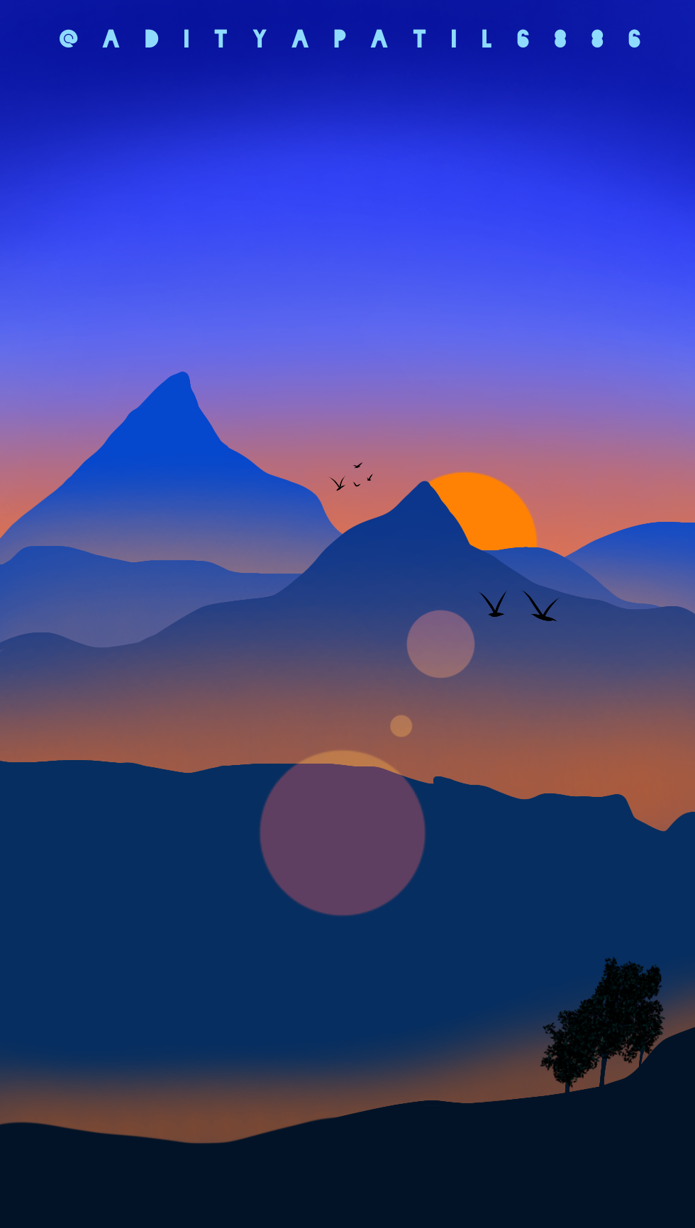 Mountain landscape - ibisPaint