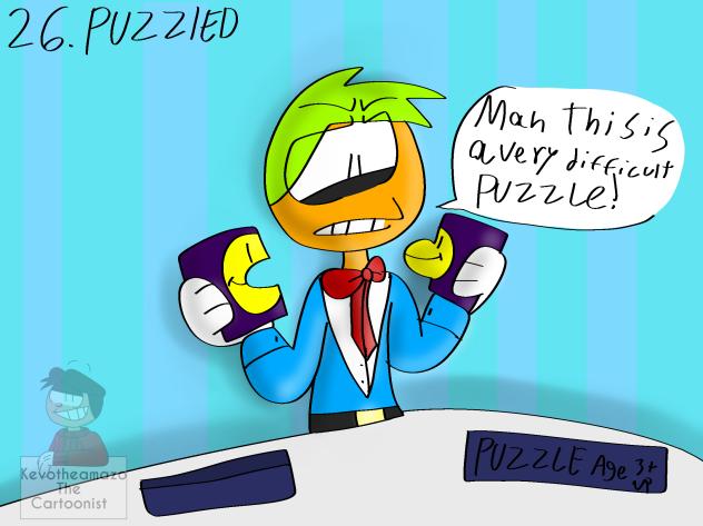 Inktober 2025 day 26 puzzled