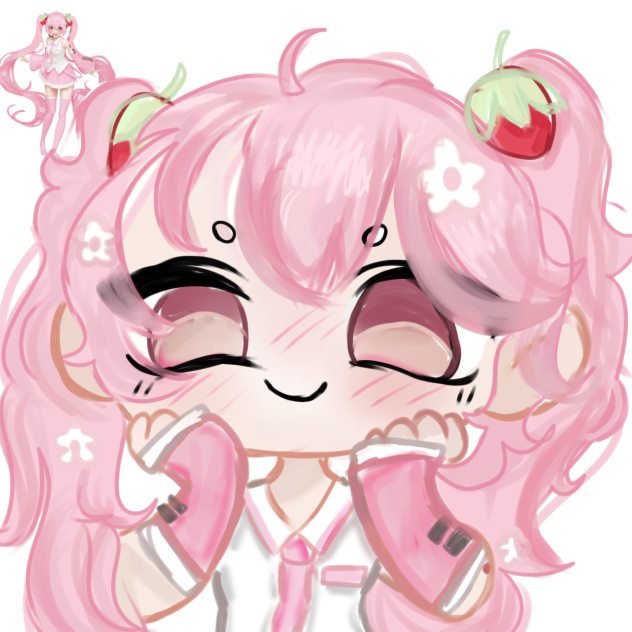 sakura miku drawing !
