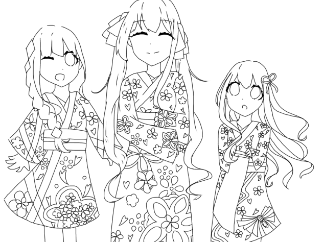 お正月用線画