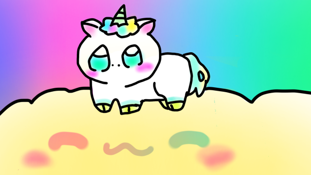 飛べないユニコーン雲の上