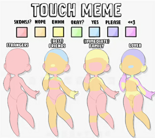 Touch meme thing idk this is popular ig