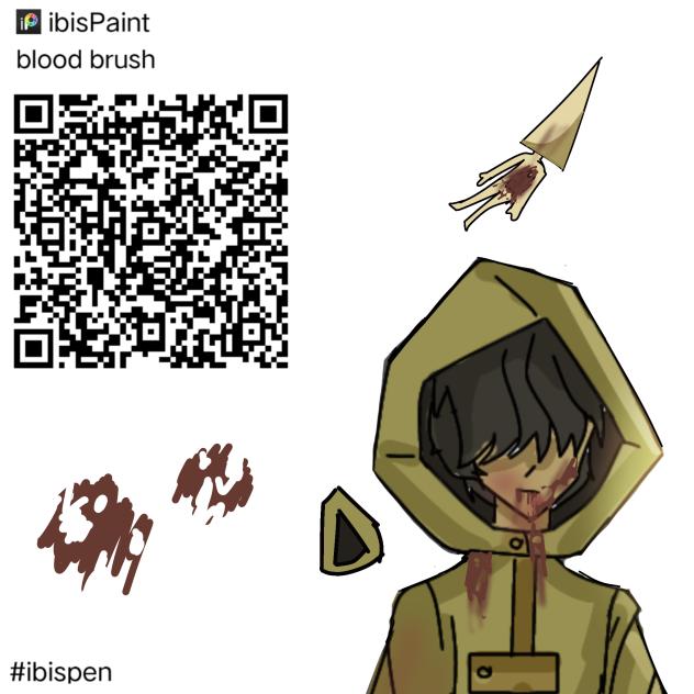 qr code brush blood