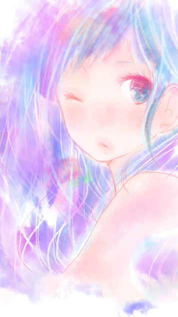 水彩。