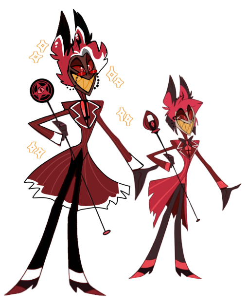ALASTOR REDESIGN IN HAZBIN STYLE