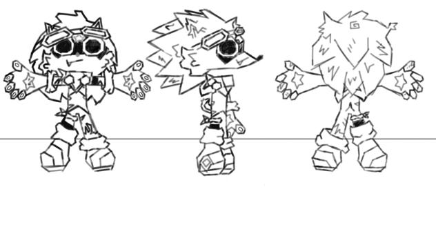 Sonic Body Sheet [ Sketch ] - ibisPaint