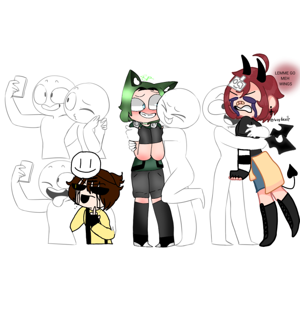 Selfie and Hug collab!