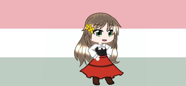 Hungary in traditional costume