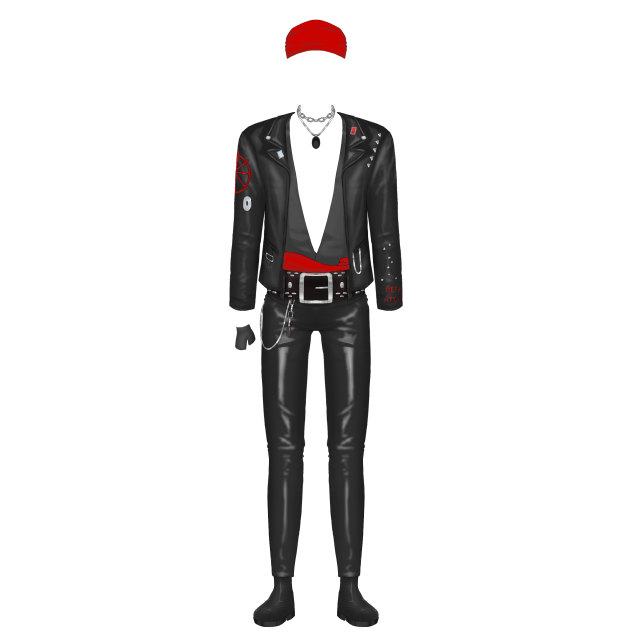 metal band outfit (male)