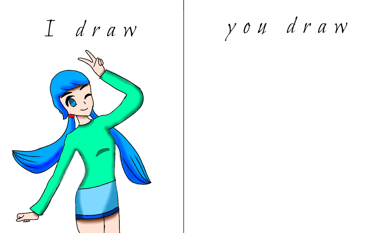 I draw you draw challenge ibisPaint