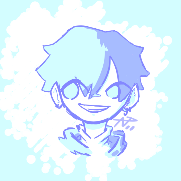 Blue lightning - ibisPaint