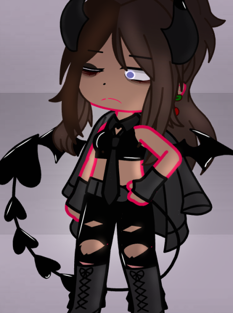 My oc as a demon - ibisPaint