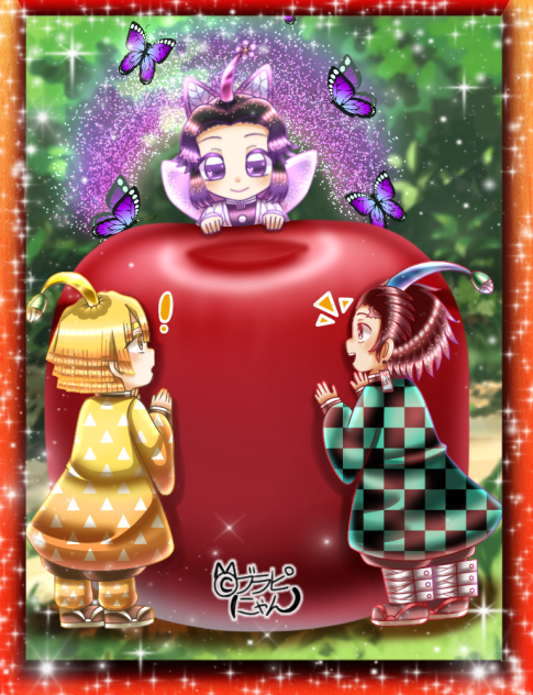 【鬼滅の刃】ピクミン風・炭善&しのぶ