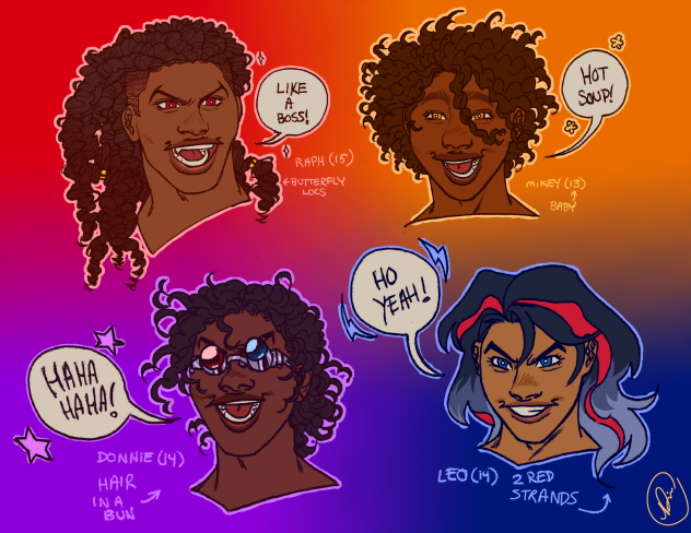 ROTTMNT human headshots!