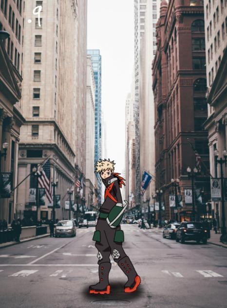 bakugo walking lol