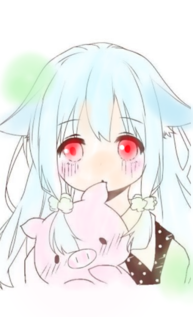 女の子。(線画塗り)