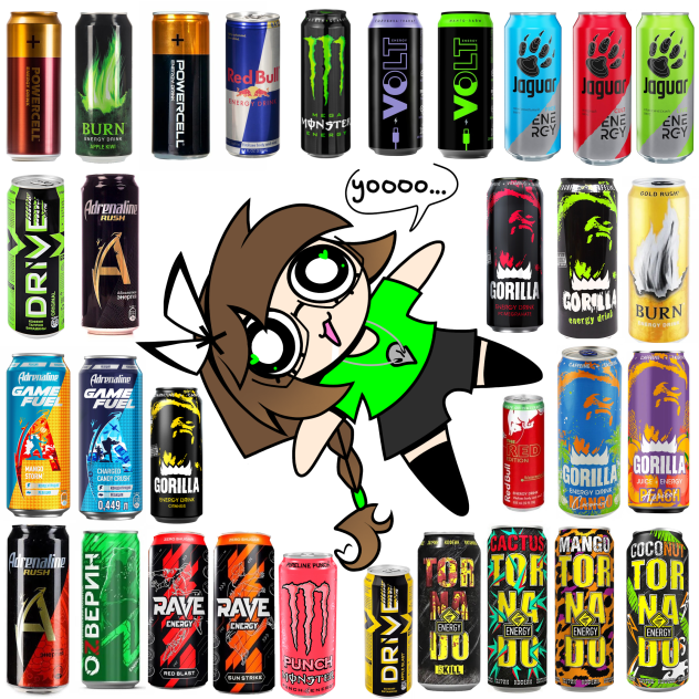 SHE FULL OF ENERGY DRINKS