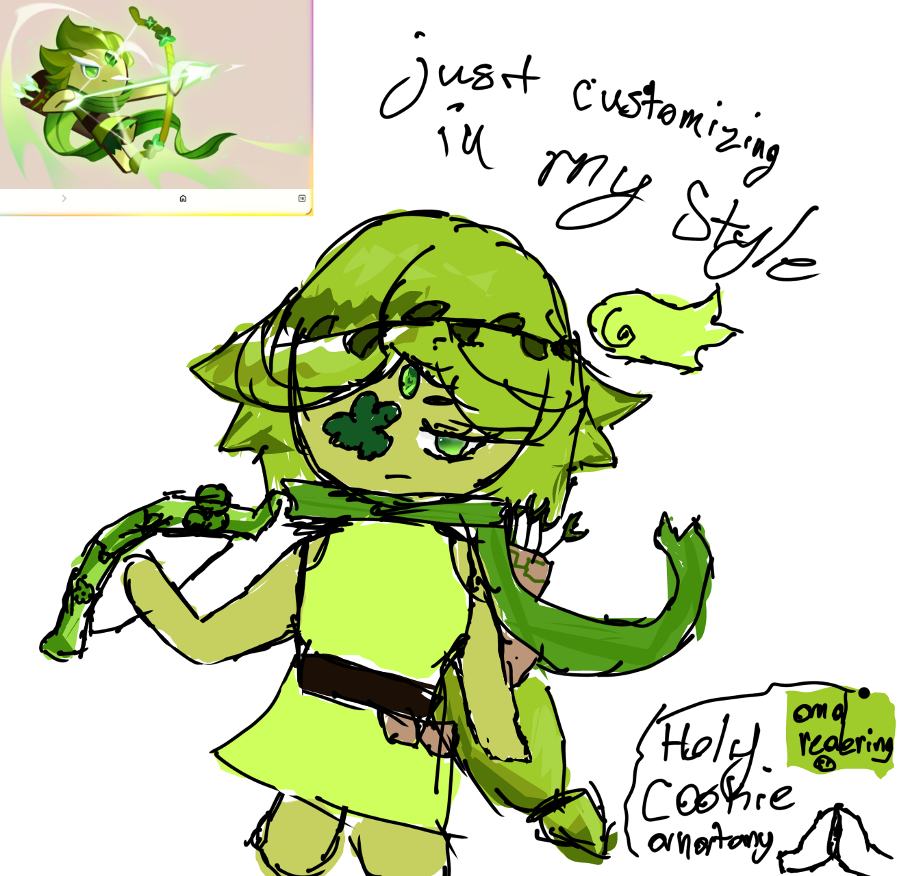 WIND ARCHER IN MY STYLE 🍀🍃🏹 - ibisPaint