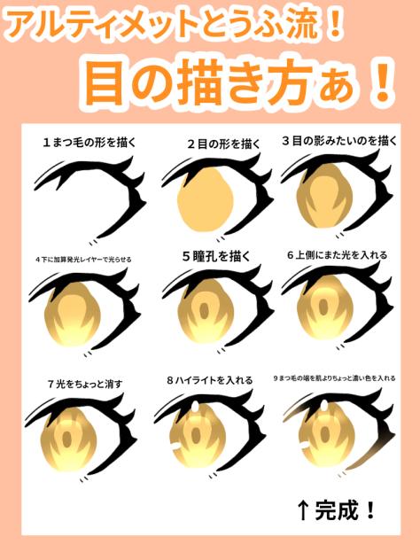 目の描き方ぁ！