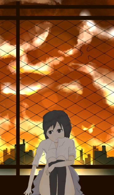 待ち合わせの夕焼け