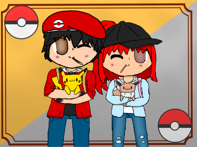 Fox & Ruby Pokemon trainers