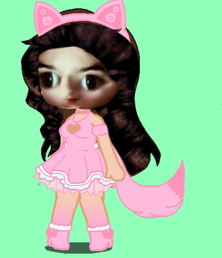 FuntimeKitten turns into her gacha oc