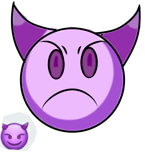 How to draw Devil emoji