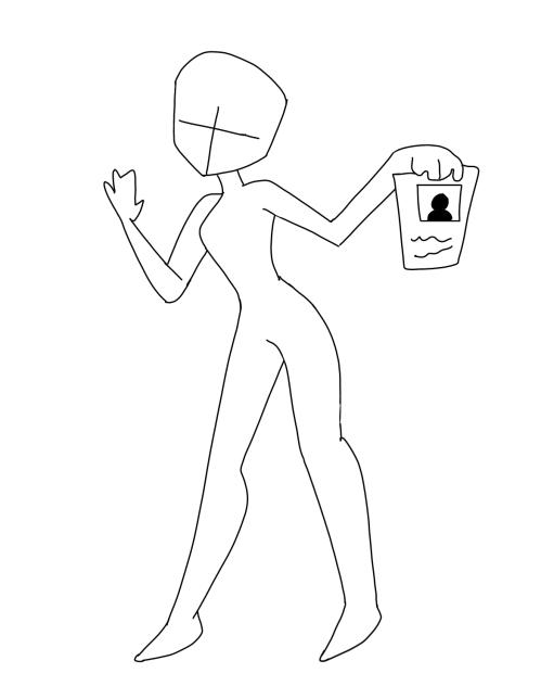 Woman with missing sign (0.1)