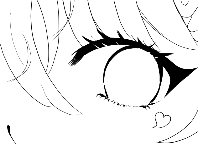 【線画】瞳